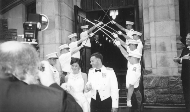 Gerald and Stacey Malloy on their wedding day