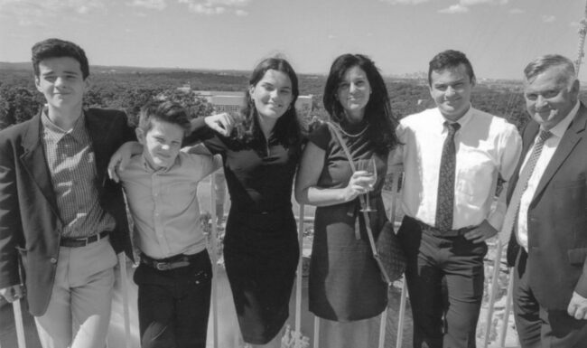 Gerald Malloy with his family